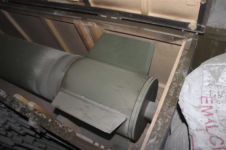 A rocket is seen on a ship seized by the Israeli navy in the Red Sea in this handout picture released by the Israel Defence Forces (IDF) Mar A rocket is seen on a ship seized by the Israeli navy in the Red Sea in this handout picture released by the Israel Defence Forces (IDF) Mar
