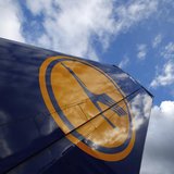 The tail of a decommissioned Lufthansa aircraft is pictured at Frankfurt airport February 11, 2014. REUTERS/Ralph Orlowski The tail of a decommissioned Lufthansa aircraft is pictured at Frankfurt airport February 11, 2014. REUTERS/Ralph Orlowski