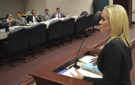 Florida state representative Katie Edwards (D), speaks to the House Criminal Justice Committee in support of a bill to legalize the use of a Florida state representative Katie Edwards (D), speaks to the House Criminal Justice Committee in support of a bill to legalize the use of a