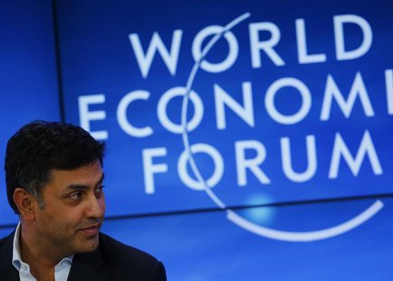 Nikesh Arora , Senior Vice-President and Chief Business Officer of Google attends a session at the annual meeting of the World Economic Foru Nikesh Arora , Senior Vice-President and Chief Business Officer of Google attends a session at the annual meeting of the World Economic Foru