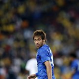 Brazil's Neymar looks on during their international friendly soccer match against South Africa at the First National Bank (FNB) Stadium, als Brazil's Neymar looks on during their international friendly soccer match against South Africa at the First National Bank (FNB) Stadium, als