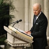 U.S. Vice President Joe Biden delivers a tribute during the National Memorial Service for Nelson Mandela at the National Cathedral in Washin U.S. Vice President Joe Biden delivers a tribute during the National Memorial Service for Nelson Mandela at the National Cathedral in Washin