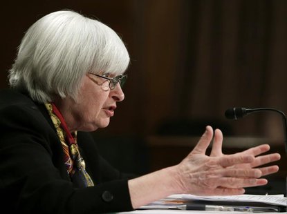 U.S. Federal Reserve Board Chair Janet Yellen testifies before the Senate Banking Housing and Urban Affairs Committee on Capitol Hill in Was U.S. Federal Reserve Board Chair Janet Yellen testifies before the Senate Banking Housing and Urban Affairs Committee on Capitol Hill in Was