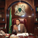 Saadi Gaddafi, son of Libyan leader Muammar Gaddafi, speaks during a news conference at his office in Tripoli in this January 31, 2010 file Saadi Gaddafi, son of Libyan leader Muammar Gaddafi, speaks during a news conference at his office in Tripoli in this January 31, 2010 file