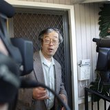 A man widely believed to be Bitcoin currency founder Satoshi Nakamoto is surrounded by reporters as he leaves his home in Temple City, Calif A man widely believed to be Bitcoin currency founder Satoshi Nakamoto is surrounded by reporters as he leaves his home in Temple City, Calif