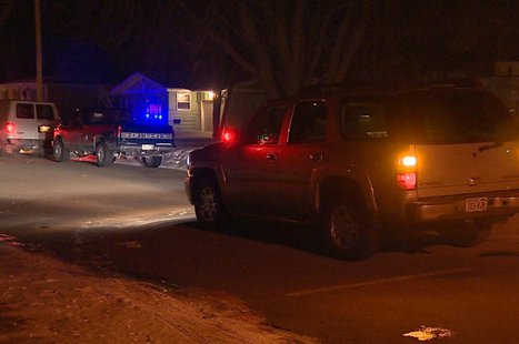 Authorities investigate a shooting that left two people dead on Bowen St. in Brandon, March 5, 2014. (Photo from: FOX 11). Authorities investigate a shooting that left two people dead on Bowen St. in Brandon, March 5, 2014. (Photo from: FOX 11).