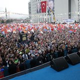 Turkey's Prime Minister Tayyip Erdogan addresses his supporters during an election rally of his ruling Ak Party (AKP) in Malatya March 6, 20 Turkey's Prime Minister Tayyip Erdogan addresses his supporters during an election rally of his ruling Ak Party (AKP) in Malatya March 6, 20