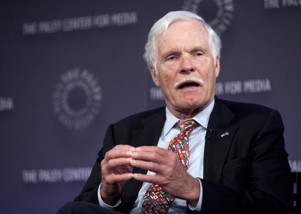 Ted Turner, founder of CNN, speaks on a panel after the screening of "Cold War", a documentary chronicling the events that fuelled the war b Ted Turner, founder of CNN, speaks on a panel after the screening of "Cold War", a documentary chronicling the events that fuelled the war b