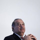 Mexican billionaire Carlos Slim attends the presentation of a digital platform to promote Mexico's natural heritage inside Soumaya museum in Mexican billionaire Carlos Slim attends the presentation of a digital platform to promote Mexico's natural heritage inside Soumaya museum in