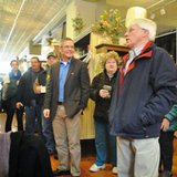 Michigan gubernational candidate Mark Schauer with alleged fake videographer at Northwoods Coffee Company, Coldwater, March 1, 2014 (photo courtesy of Schauer campaign) Michigan gubernational candidate Mark Schauer with alleged fake videographer at Northwoods Coffee Company, Coldwater, March 1, 2014 (photo courtesy of Schauer campaign)