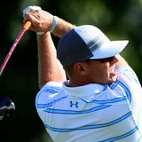 Mar 7, 2014; Miami, FL, USA; Hunter Mahan tees off from the 17th tee during the first round of the WGC - Cadillac Championship golf tourname Mar 7, 2014; Miami, FL, USA; Hunter Mahan tees off from the 17th tee during the first round of the WGC - Cadillac Championship golf tourname