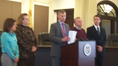 From Left to right City Attorney Jill Steele, Interim Manager Susan Bedsole, Interim Police Chief Jim Blocker, Human Resources Manager Paul Engels and Assistant City Attorney Brad Sysol. From Left to right City Attorney Jill Steele, Interim Manager Susan Bedsole, Interim Police Chief Jim Blocker, Human Resources Manager Paul Engels and Assistant City Attorney Brad Sysol.