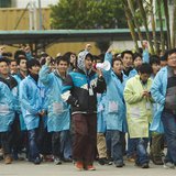 IBM workers shout slogans as they protest at an IBM factory in Shenzhen, Guangdong province, March 7, 2014. REUTERS/Alex Lee IBM workers shout slogans as they protest at an IBM factory in Shenzhen, Guangdong province, March 7, 2014. REUTERS/Alex Lee