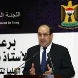 Iraq's Prime Minister Nouri al-Maliki speaks during opening ceremony of the Center for Development Education in Baghdad, March 1 2014. REUTE Iraq's Prime Minister Nouri al-Maliki speaks during opening ceremony of the Center for Development Education in Baghdad, March 1 2014. REUTE