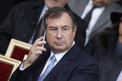 Martin Bouygues, CEO of French industrial and telecoms conglomerate Bouygues, attends the Qatar Prix de l'Arc de Triomphe at the Longchamp h Martin Bouygues, CEO of French industrial and telecoms conglomerate Bouygues, attends the Qatar Prix de l'Arc de Triomphe at the Longchamp h