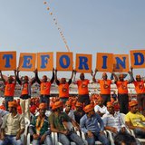 Supporters of Gujarat's chief minister and Hindu nationalist Narendra Modi, the prime ministerial candidate for India's main opposition Bhar Supporters of Gujarat's chief minister and Hindu nationalist Narendra Modi, the prime ministerial candidate for India's main opposition Bhar