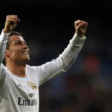 Real Madrid's Cristiano Ronaldo celebrates after scoring a goal against Levante during their Spanish first division soccer match at Santiago Real Madrid's Cristiano Ronaldo celebrates after scoring a goal against Levante during their Spanish first division soccer match at Santiago