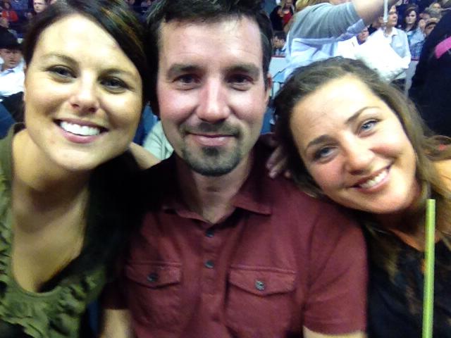 Jess Kelley, Charli's husband Ryan and Charli at George Strait.