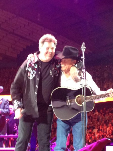Vince Gill and George Strait at Allstate Arena in Rosemont, IL