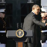 U.S. President Barack Obama departs after remarks welcoming NCAA champion athletes to the South Lawn of the White House in Washington March U.S. President Barack Obama departs after remarks welcoming NCAA champion athletes to the South Lawn of the White House in Washington March