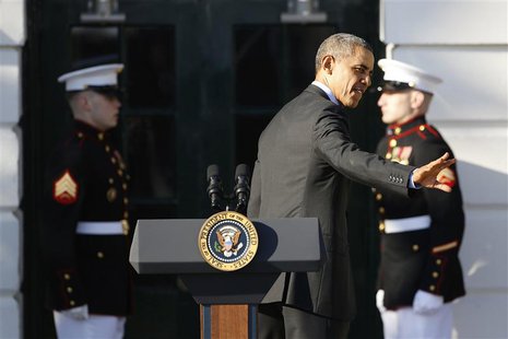 U.S. President Barack Obama departs after remarks welcoming NCAA champion athletes to the South Lawn of the White House in Washington March U.S. President Barack Obama departs after remarks welcoming NCAA champion athletes to the South Lawn of the White House in Washington March