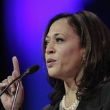 Attorney General Kamala D. Harris speaks at the 2014 California Democrats State Convention at the Los Angeles Convention Center in Los Angel Attorney General Kamala D. Harris speaks at the 2014 California Democrats State Convention at the Los Angeles Convention Center in Los Angel