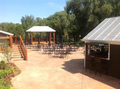 A view of the patio area at The Blind Horse. A view of the patio area at The Blind Horse.