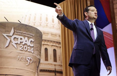 U.S. Senator Ted Cruz (R-TX) makes remarks to the Conservative Political Action Conference (CPAC) in Oxon Hill, Maryland, in this March 6, 2 U.S. Senator Ted Cruz (R-TX) makes remarks to the Conservative Political Action Conference (CPAC) in Oxon Hill, Maryland, in this March 6, 2