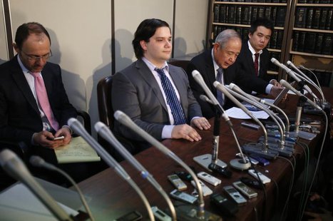 Mark Karpeles (2nd L), chief executive of Mt. Gox, attends a news conference at the Tokyo District Court in Tokyo February 28, 2014. REUTERS Mark Karpeles (2nd L), chief executive of Mt. Gox, attends a news conference at the Tokyo District Court in Tokyo February 28, 2014. REUTERS