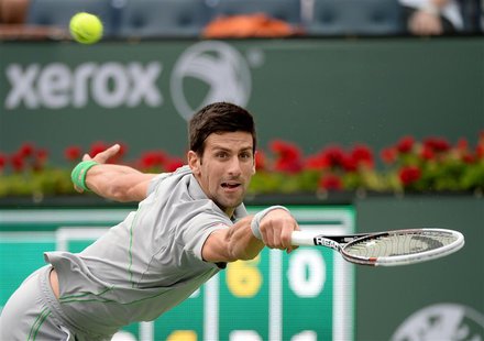 Mar 11, 2014; Indian Wells, CA, USA; Alejandro Gonzalez (COL) during his match against Novak Djokovic (SRB) in the BNP Paribas Open at the I Mar 11, 2014; Indian Wells, CA, USA; Alejandro Gonzalez (COL) during his match against Novak Djokovic (SRB) in the BNP Paribas Open at the I