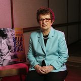 Former tennis player Billie Jean King is interviewed while promoting PBS's American Masters series in Beverly Hills, California August 6, 20 Former tennis player Billie Jean King is interviewed while promoting PBS's American Masters series in Beverly Hills, California August 6, 20