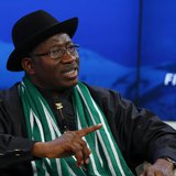 Nigeria's President Goodluck Jonathan speaks during a session at the annual meeting of the World Economic Forum (WEF) in Davos January 22, 2 Nigeria's President Goodluck Jonathan speaks during a session at the annual meeting of the World Economic Forum (WEF) in Davos January 22, 2