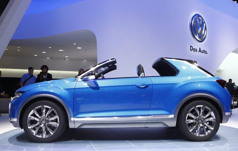 Volkswagen T-ROC concept car is pictured during the media day ahead of the 84th Geneva Motor Show at the Palexpo Arena in Geneva March 4, 20 Volkswagen T-ROC concept car is pictured during the media day ahead of the 84th Geneva Motor Show at the Palexpo Arena in Geneva March 4, 20