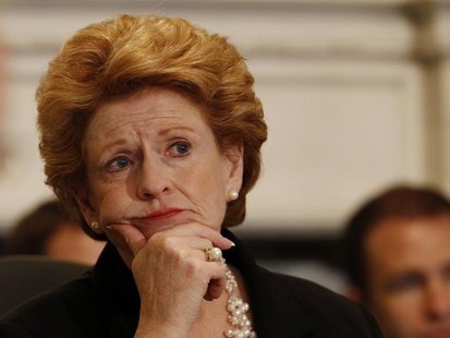 Senator Debbie Stabenow (D-MI), the chairwoman of the Senate Agriculture Committee, listens to testimony from witnesses in hearings concerni Senator Debbie Stabenow (D-MI), the chairwoman of the Senate Agriculture Committee, listens to testimony from witnesses in hearings concerni