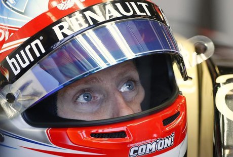 Lotus Formula One driver Romain Grosjean of France looks up during the first practice session of the Australian F1 Grand Prix at the Albert Lotus Formula One driver Romain Grosjean of France looks up during the first practice session of the Australian F1 Grand Prix at the Albert