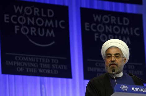 Iran's President Hassan Rouhani speaks during a session at the annual meeting of the World Economic Forum (WEF) in Davos January 23, 2014. R Iran's President Hassan Rouhani speaks during a session at the annual meeting of the World Economic Forum (WEF) in Davos January 23, 2014. R