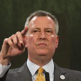 New York Mayor Bill de Blasio answers questions during a news conference at City Hall in New York March 11, 2014. REUTERS/Brendan McDermid New York Mayor Bill de Blasio answers questions during a news conference at City Hall in New York March 11, 2014. REUTERS/Brendan McDermid