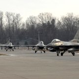 F-16 Fighting Falcons at the Selfridge Air National Guard Base F-16 Fighting Falcons at the Selfridge Air National Guard Base