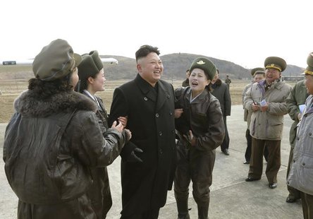 North Korean leader Kim Jong Un supervises a flight drill of the KPA Air and Anti-Air Force Unit 2620, honored with the Title of O Jung Hup- North Korean leader Kim Jong Un supervises a flight drill of the KPA Air and Anti-Air Force Unit 2620, honored with the Title of O Jung Hup-