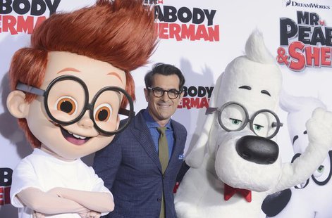 Cast member Ty Burrell attends the premiere of the film "Mr. Peabody and Sherman" in Los Angeles March 5, 2014. REUTERS/Phil McCarten Cast member Ty Burrell attends the premiere of the film "Mr. Peabody and Sherman" in Los Angeles March 5, 2014. REUTERS/Phil McCarten