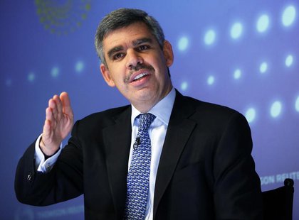 PIMCO's Chief Executive Officer and Co-Chief Investment Officer Mohamed El-Erian speaks during an interview at Thomson Reuters in New York M PIMCO's Chief Executive Officer and Co-Chief Investment Officer Mohamed El-Erian speaks during an interview at Thomson Reuters in New York M