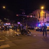 Patients who were struck by a vehicle on Red River Street during the SXSW festival are assisted by paramedics and bystanders in downtown Aus Patients who were struck by a vehicle on Red River Street during the SXSW festival are assisted by paramedics and bystanders in downtown Aus