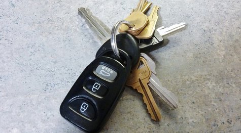 Car keys. Car keys.