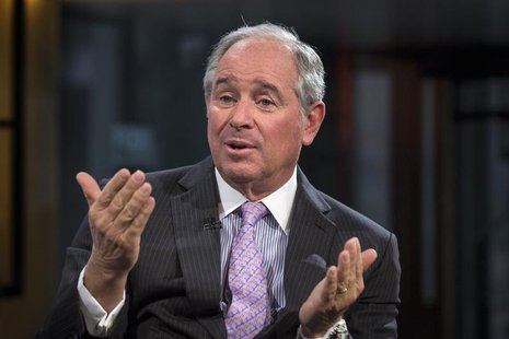 Stephen A. Schwarzman, Chairman and Chief Executive Officer of The Blackstone Group, speaks during an interview with Maria Bartiromo, on her Stephen A. Schwarzman, Chairman and Chief Executive Officer of The Blackstone Group, speaks during an interview with Maria Bartiromo, on her