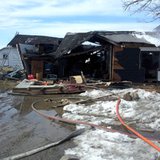 Home at the corner of Bidwell and Marshall Roads, Coldwater destroyed by explosion March 17, 2014 Home at the corner of Bidwell and Marshall Roads, Coldwater destroyed by explosion March 17, 2014