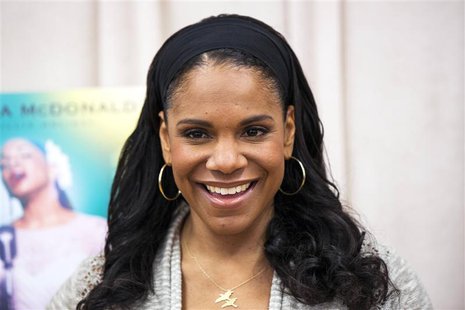 Actress Audra McDonald poses for a photograph while promoting the play "Lady Day at Emerson's Bar and Grill" in New York March 17, 2014. REU Actress Audra McDonald poses for a photograph while promoting the play "Lady Day at Emerson's Bar and Grill" in New York March 17, 2014. REU