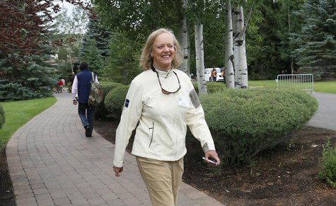Hewlett-Packard CEO Meg Whitman walks at the annual Allen and Co. conference in Sun Valley, Idaho Resort July 11, 2013. REUTERS/Rick Wilking Hewlett-Packard CEO Meg Whitman walks at the annual Allen and Co. conference in Sun Valley, Idaho Resort July 11, 2013. REUTERS/Rick Wilking