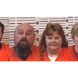 From left to right: Justin Bey, Raymond Jones, April Jones, Samantha McClellan (Photo from: Forest County Jail). From left to right: Justin Bey, Raymond Jones, April Jones, Samantha McClellan (Photo from: Forest County Jail).