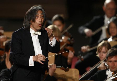 U.S. Director Kent Nagano conducts the Bavarian State Orchestra during a concert for Pope Benedict XVI in Paul VI hall at the Vatican Octobe U.S. Director Kent Nagano conducts the Bavarian State Orchestra during a concert for Pope Benedict XVI in Paul VI hall at the Vatican Octobe