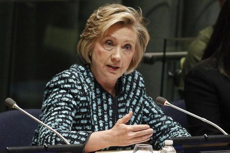 Former U.S. Secretary of State Hillary Clinton speaks during an International Women's Day event at the U.N. headquarters in New York, March Former U.S. Secretary of State Hillary Clinton speaks during an International Women's Day event at the U.N. headquarters in New York, March